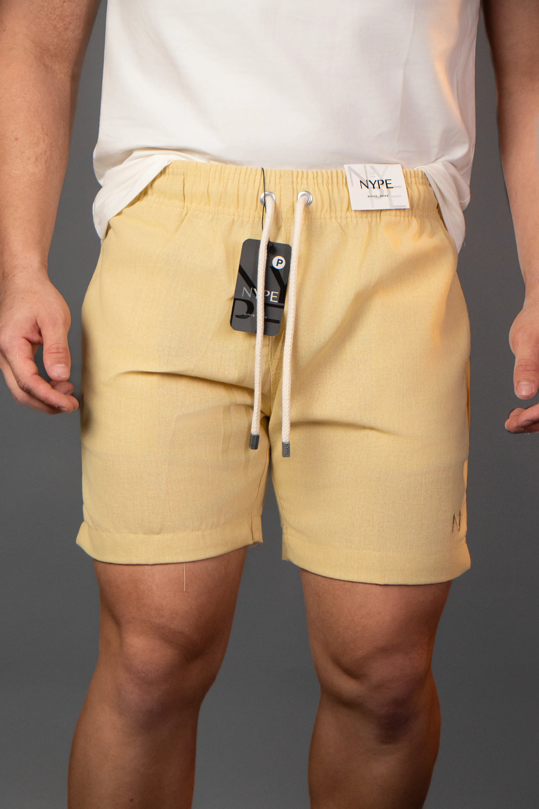 DSC02770-Editar Short Linho NYPE Manteiga - Imagem 1