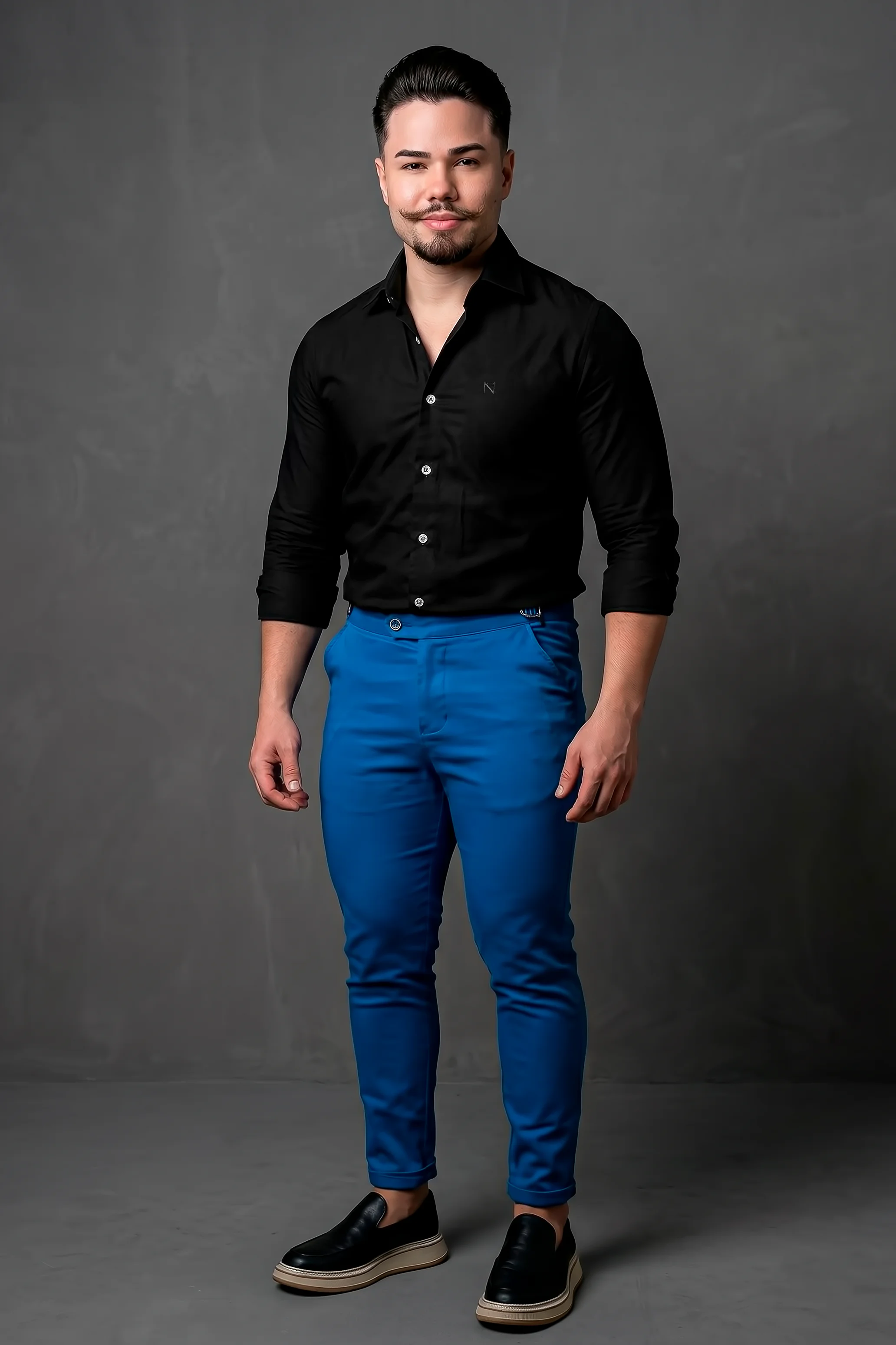 looknpk Look Formal NYPE Prime Completo Camisa Social, Alfaiataria, Loafer para Formatura, Casamento, Reunião, Trabalho - Imagem 1