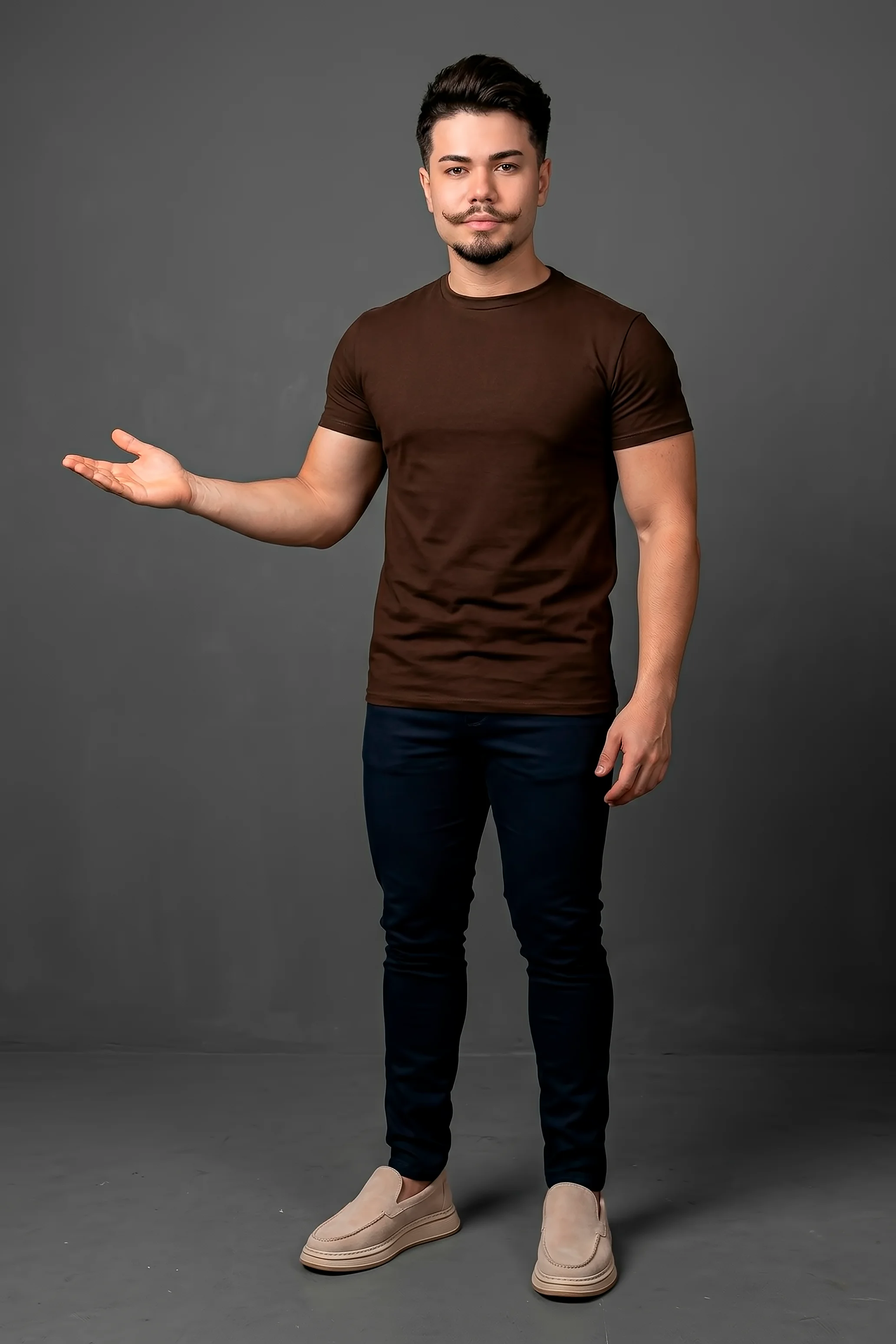 mrazm Look Casual NYPE Authority Completo Pima, Alfaiataria, Loafer para Fim de Semana, Trabalho, Reunião, Festas - Imagem 1