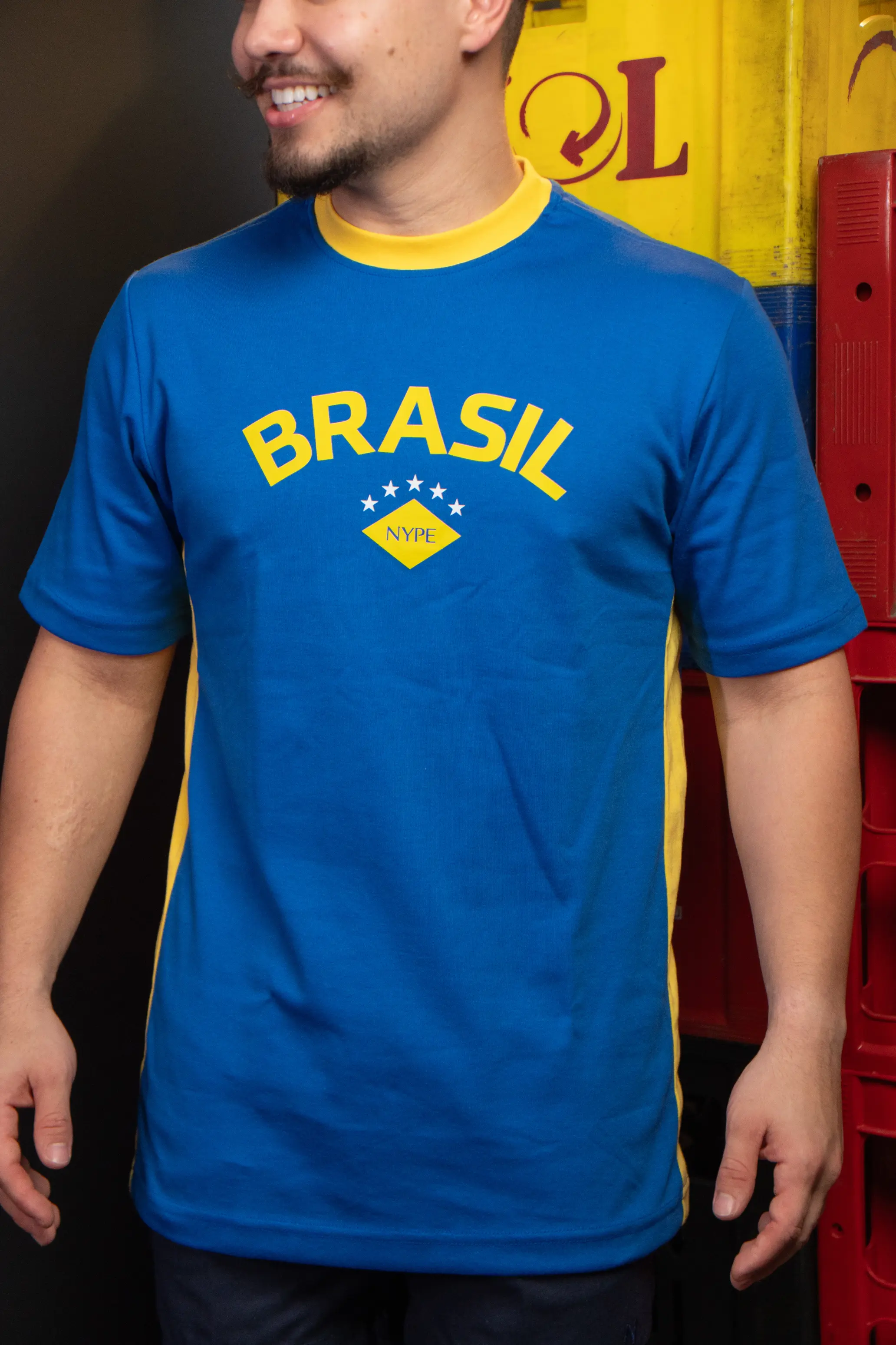 DSC07166 Camiseta Oversized NYPE Retrô BRASIL Azul 🇧🇷 - Imagem 1