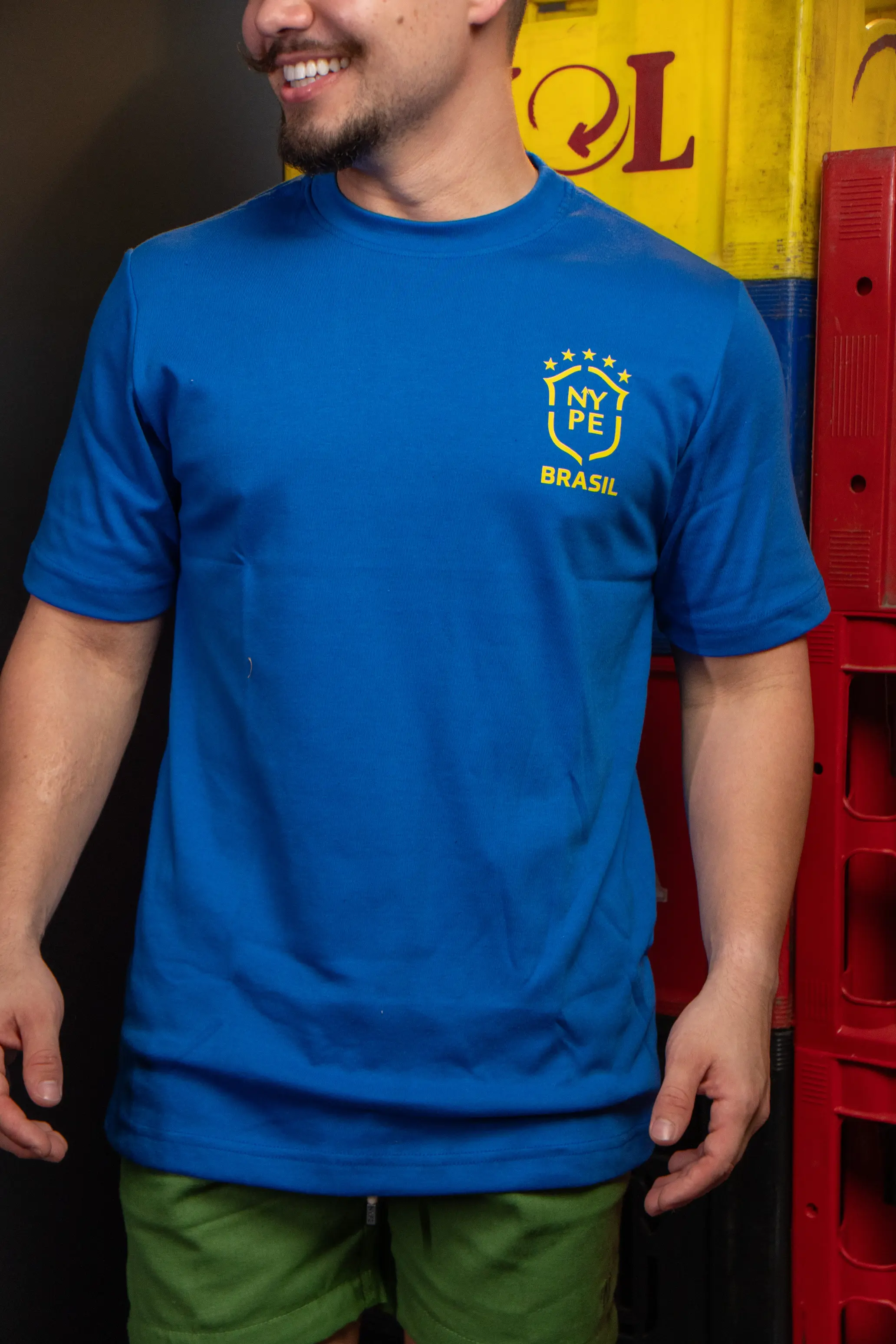 DSC07230 Camiseta Oversized NYPE Brasão BRASIL Azul 🇧🇷 - Imagem 1