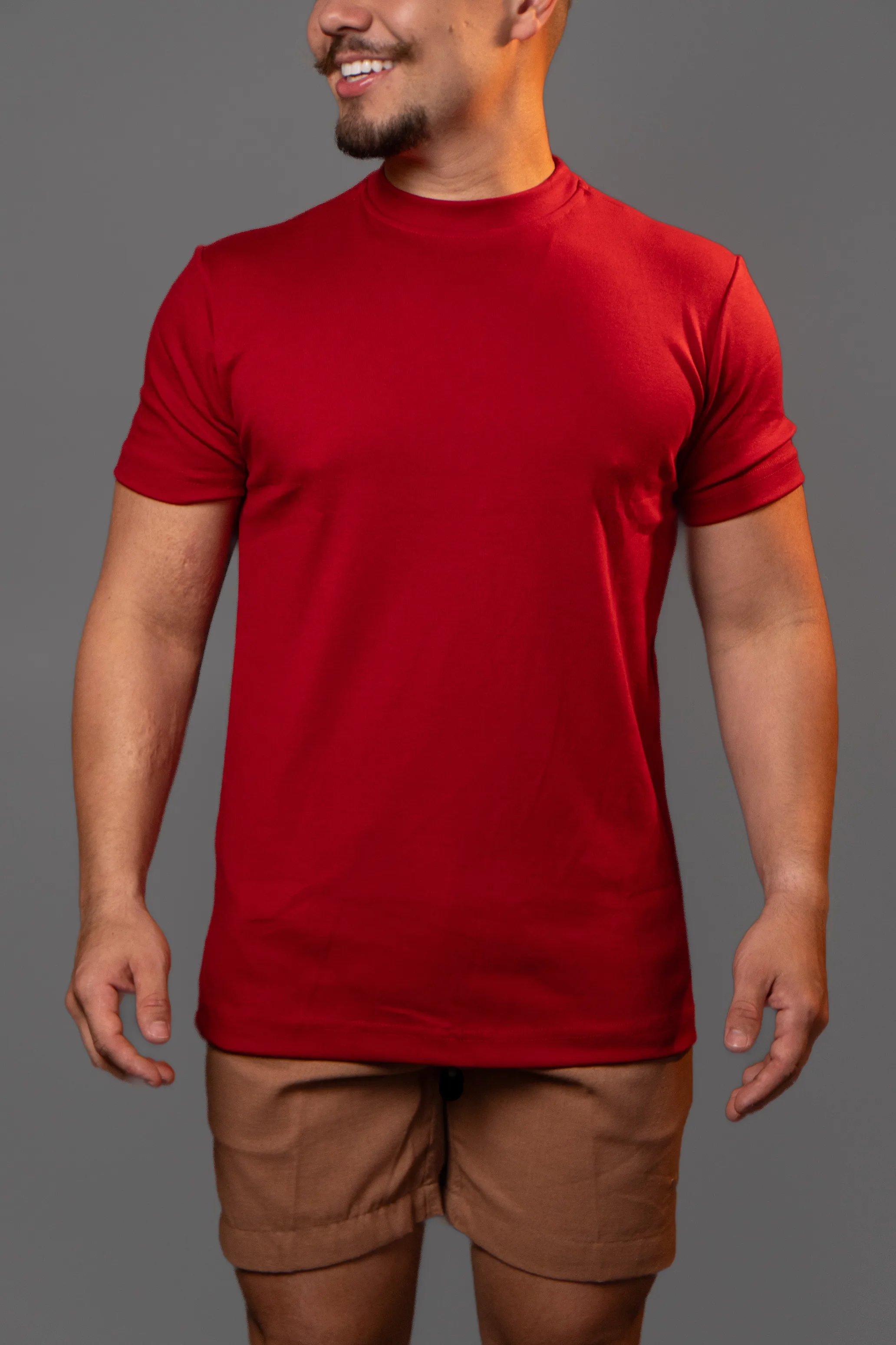 DSC09823 Camiseta Gola Média Valência Vermelha - Imagem 1